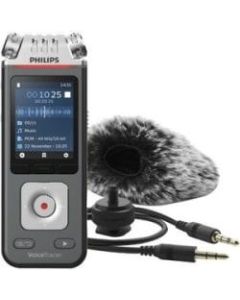 Philips VoiceTracer Audio Recorder - 8 GBmicroSD Supported - 2in LCD - MP3, WAV, WMA - Headphone - 2147 HourspeaceRecording Time - Portable