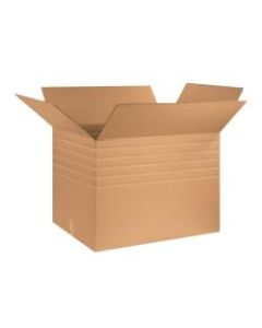 Office Depot Brand Multi-Depth Corrugated Cartons, 32in x 24in x 24in, Scored 22in, 20in, 18in, 16in, 14in, Kraft, Pack Of 10