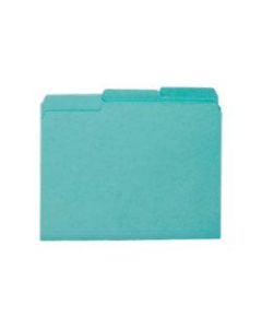 Smead Interior Folders, Letter Size, Aqua, Box Of 100