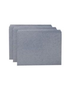 Smead File Folders, Letter Size, Straight Cut, Gray, Box Of 100