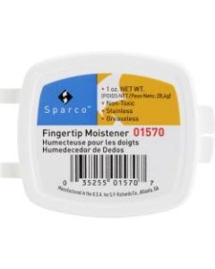 Sparco 1 Oz. Greaseless Fingertip Moistener - Odorless, Greaseless, Stainingless, Non-slip - 1 oz - White