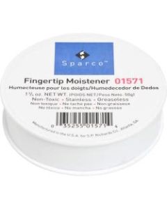 Sparco 1 3/4 Ounce Fingertip Moistener - Non-slip, Greaseless, Stainingless, Odorless - 1.75 oz - White