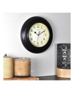 FirsTime & Co. Plastic Wall Clock, Oil Rubbed Bronze