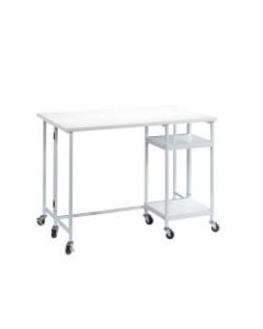 Sauder Craft Pro Series 48inW Fold-Out Work Cart, White