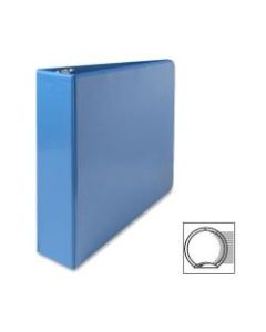 Sparco Premium View 3-Ring Binder, 2in Round Rings, Light Blue