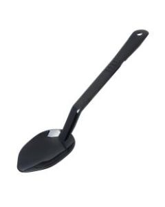 Carlisle Solid High-Heat Serving Spoons, 13inL, Black, Pack Of 12