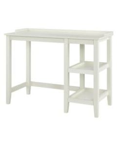 Ameriwood Home Eleanor Single Pedestal Desk, White