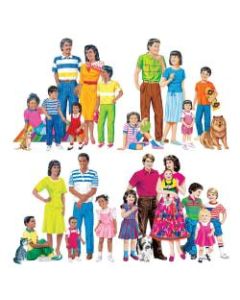 Little Folk Visuals Multicultural Families Flannel Board Set, Multicolor, Grades Pre-K - 5