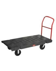 Rubbermaid Commercial Platform Truck, 2,000 Lb Capacity, 7inH x 30inW x 60inD, Black