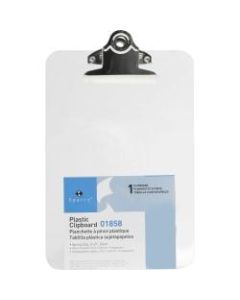 Sparco Plastic Clipboard, 6in x 9in, Clear