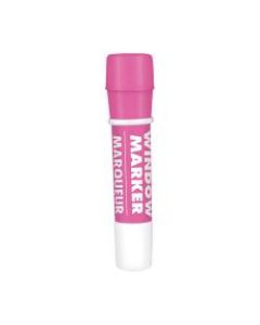 Amscan Window Markers, Broad Point, Pink Barrel, Pink Ink, Pack Of 4 Markers