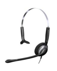 Sennheiser SH 230 Headset - Wired - 300 Hz - 3.40 kHz - Over-the-head, Over-the-ear - Monaural - Semi-open - 3.28 ft Cable - Black, Dark Gray