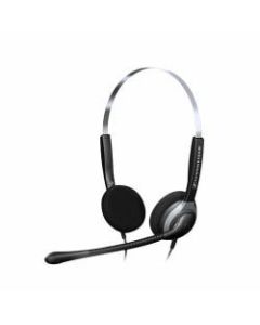 Sennheiser SH 250 Stereo Headset - Wired - 300 Hz - 3.40 kHz - Over-the-head - Binaural - Semi-open - 3.28 ft Cable - Black, Dark Gray