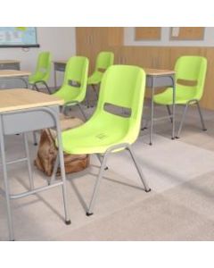 Flash Furniture HERCULES Series Ergonomic Shell Stack Chair, Green