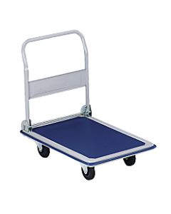 Sparco Folding Platform Truck, 660 Lb. Capacity, Blue/Gray