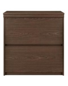 Ameriwood Home Presley 30inW Lateral 2-Drawer File Cabinet, Dark Cherry