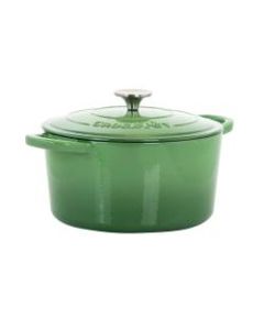 Crock-Pot Artisan 2-Piece Enameled Cast Iron Dutch Oven, 5 Quarts, Pistachio Green