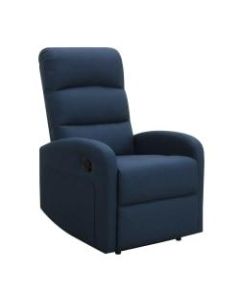 New Ridge Home Goods Charlotte Recliner, Navy