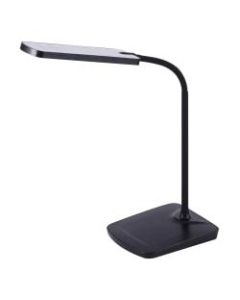Bostitch Dimmable Gooseneck LED Lamp, 12-5/8inH, Black