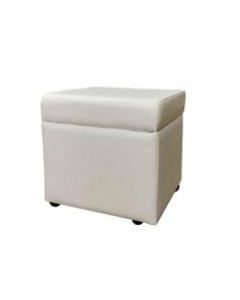 Mayline Santa Cruz Lounge Seating, Ottoman, White/White