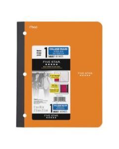 Five Star 11in 1-subject Wireless Notebook - 80 Sheets - Sewn - College Ruled - 3 Hole(s) - 9 1/8in x 11in - Black Cover - Plastic Cover - Pocket, Perforated, Bleed Resistant, Easy Tear, Durable Cover - 1Each