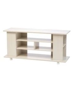 IRIS Large TV Stand With Wheels, 22-3/8inH x 46-7/8inW x 15-5/16inD, White