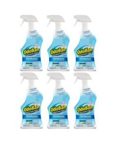 OdoBan Odor Eliminator Disinfectant Spray, Fresh Linen Scent, 32 Oz, Case Of 6 Bottles