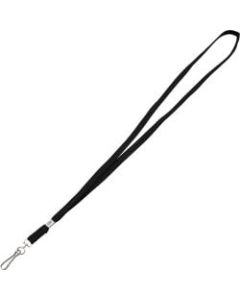 Advantus Metal Clasp Lanyard, 36in Length, Black, Box Of 100