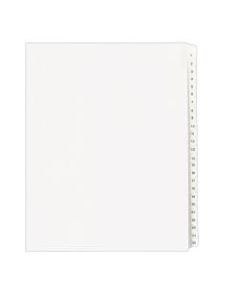 Avery Allstate-Style 20% Recycled Collated Legal Exhibit Dividers, 8 1/2in x 11in, White Dividers/White Tabs, 1-25, Pack Of 25 Tabs