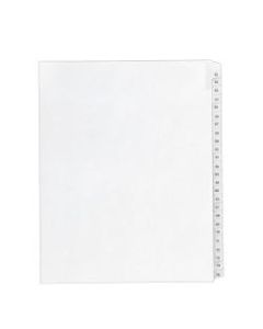 Avery Allstate-Style 20% Recycled Collated Legal Exhibit Dividers, 8 1/2in x 11in, White Dividers/White Tabs, 51-75, Pack Of 25 Tabs