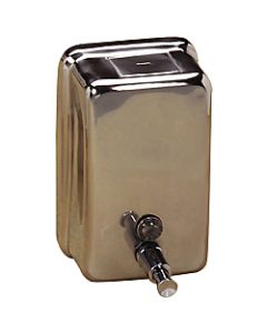 Genuine Joe Stainless Steel Hand Soap Dispenser, Silver