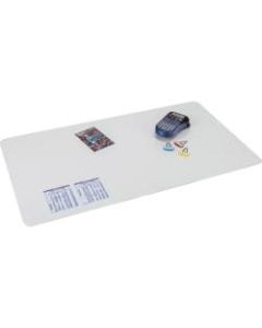 Artistic Krystal Antimicrobial Desk Pad - Rectangle - 36in Width x 20in Depth - Vinyl - Clear