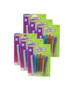 Pacon Creativity Street Glitter Glue Pens, Assorted Colors, 6 Pens Per Pack, Set Of 6 Packs