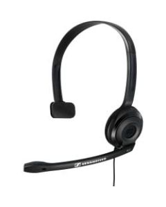Sennheiser PC 2 CHAT Headset - Mono - Mini-phone (3.5mm) - Wired - 32 Ohm - 42 Hz - 17 kHz - Over-the-head - Monaural - Supra-aural - 6.56 ft Cable - Noise Cancelling Microphone - Black