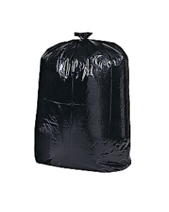Genuine Joe Contractor Cleanup Trash Bags, 42 Gallons, 33in x 48in, Black, Box Of 20