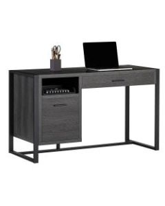 RealSpace DeJori 51inW Writing Desk, Charcoal