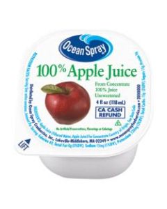 Ocean Spray Apple Juice, 4 Oz, Pack Of 48 Cups