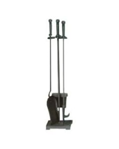 UniFlame Specialty Line Fireset - 25in Height - 4 - Black