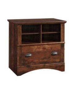 Sauder Harbor View 32inW Lateral 1-Drawer File Cabinet, Curado Cherry