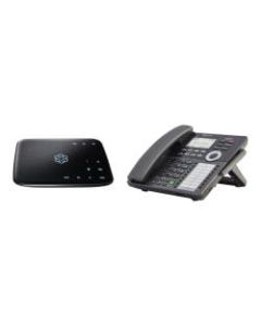 ooma Telo - Cordless phone base station / VoIP phone base station - DECT - 3-way call capability - 2 lines - with Ooma DP1-T Wireless Desk Phone