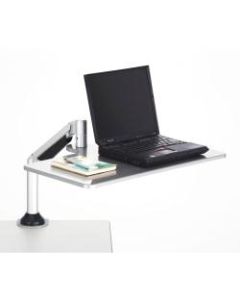 Safco Desktop Sit/Stand Laptop Workstation, Silver