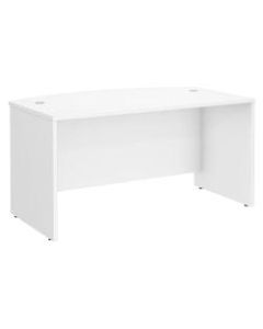 Bush Business Furniture Studio C Bow Front Desk, 60inW x 36inD , White, Standard Delivery