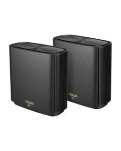 ASUS ZenWiFi AX (XT8) - Wi-Fi system (2 routers) - up to 5,500 sq.ft - mesh - GigE, 2.5 GigE - 802.11a/b/g/n/ac/ax - Tri-Band