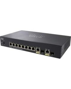Cisco SG250-10P 10-Port Gigabit PoE Smart Switch - 10 Ports - Manageable - Gigabit Ethernet - 1000Base-T, 1000Base-X - 2 Layer Supported - Modular - 2 SFP Slots - Twisted Pair, Optical Fiber - 5 Year Limited Warranty