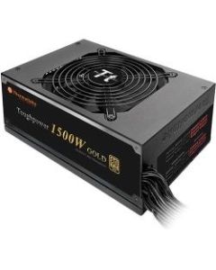 Thermaltake Toughpower TP-1500AH5CEG ATX12V & EPS12V Power Supply - Internal - 120 V AC, 230 V AC Input - 3.3 V DC / 1500 W, 5 V DC, 12 V DC, -12 V DC, 5 V DC Output - 2 +12V Rails - 1 Fan(s) - ATI CrossFire Supported - NVIDIA SLI Supported