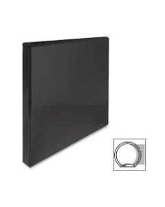 Sparco Premium View 3-Ring Binder, 1/2in Round Rings, 96% Recycled, Black