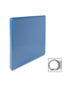 Sparco Premium View 3-Ring Binder, 1/2in Round Rings, 96% Recycled, Light Blue
