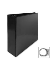 Sparco Premium View 3-Ring Binder, 3in Round Rings, 96% Recycled, Black