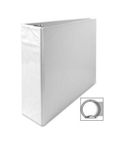 Sparco Premium View 3-Ring Binder, 3in Round Rings, 96% Recycled, White
