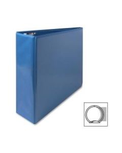 Sparco Premium View 3-Ring Binder, 3in Round Rings, 96% Recycled, Light Blue